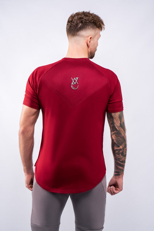 Vandrap-Raglan-T-Shirt-Herren-Rot-Hinten
