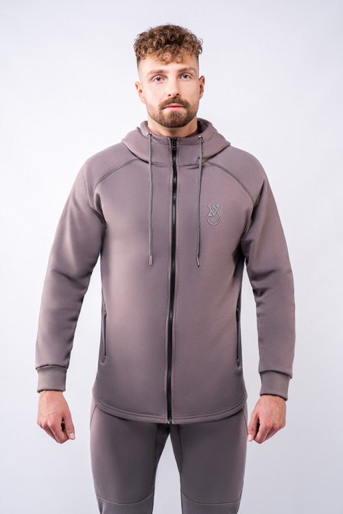 Vandrap-Zip-Hoodie-grau-vorne